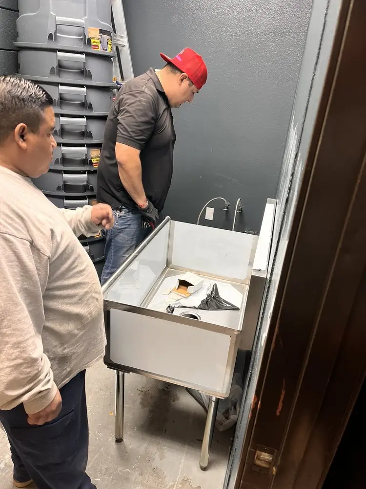 Commercial plumbing and sink installation in Warminster